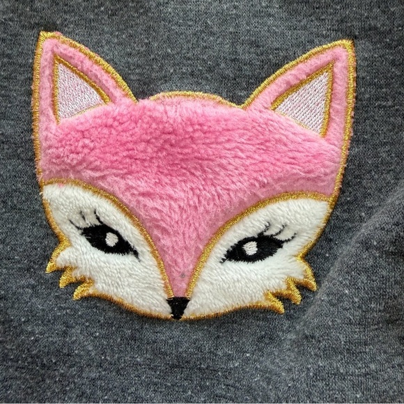 Gray and Pink Fox Kids Matching Set - Picture 4 of 8